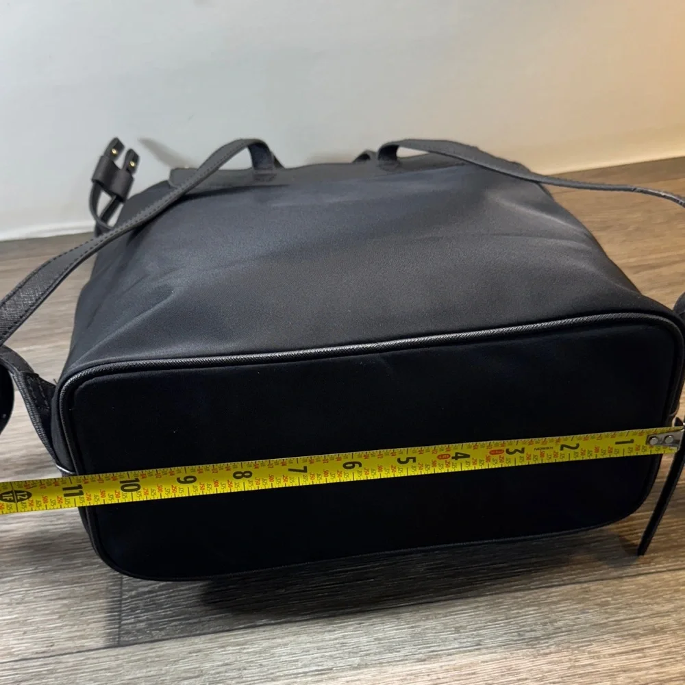 Michael Kors Black Backpack with Gold Details